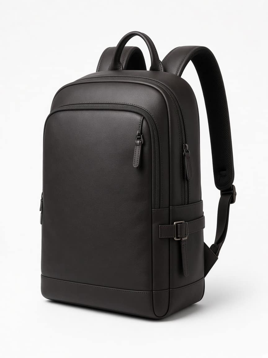 Leather Commuter Backpack