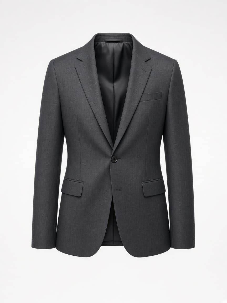 Single-Button Slim Blazer