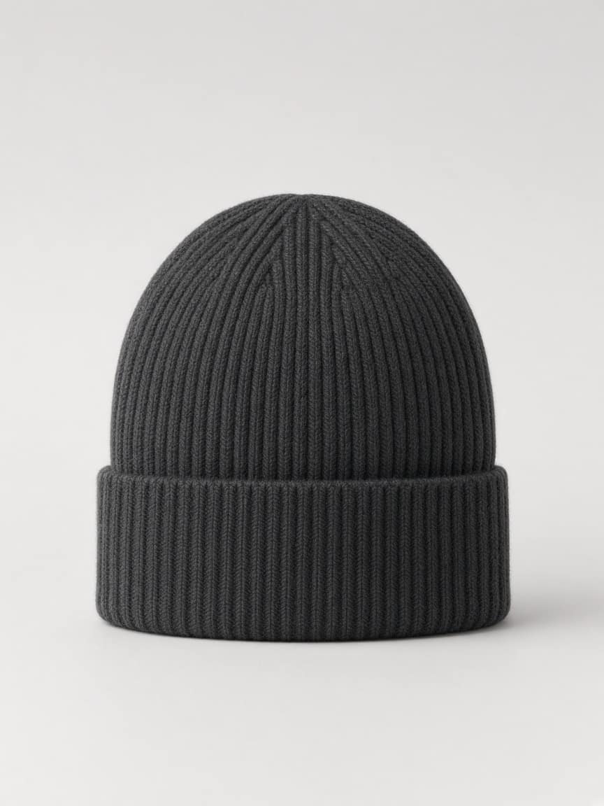 Cashmere Ribbed Beanie