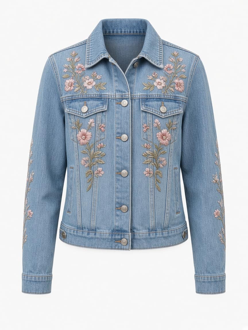 Embroidered Denim Jacket