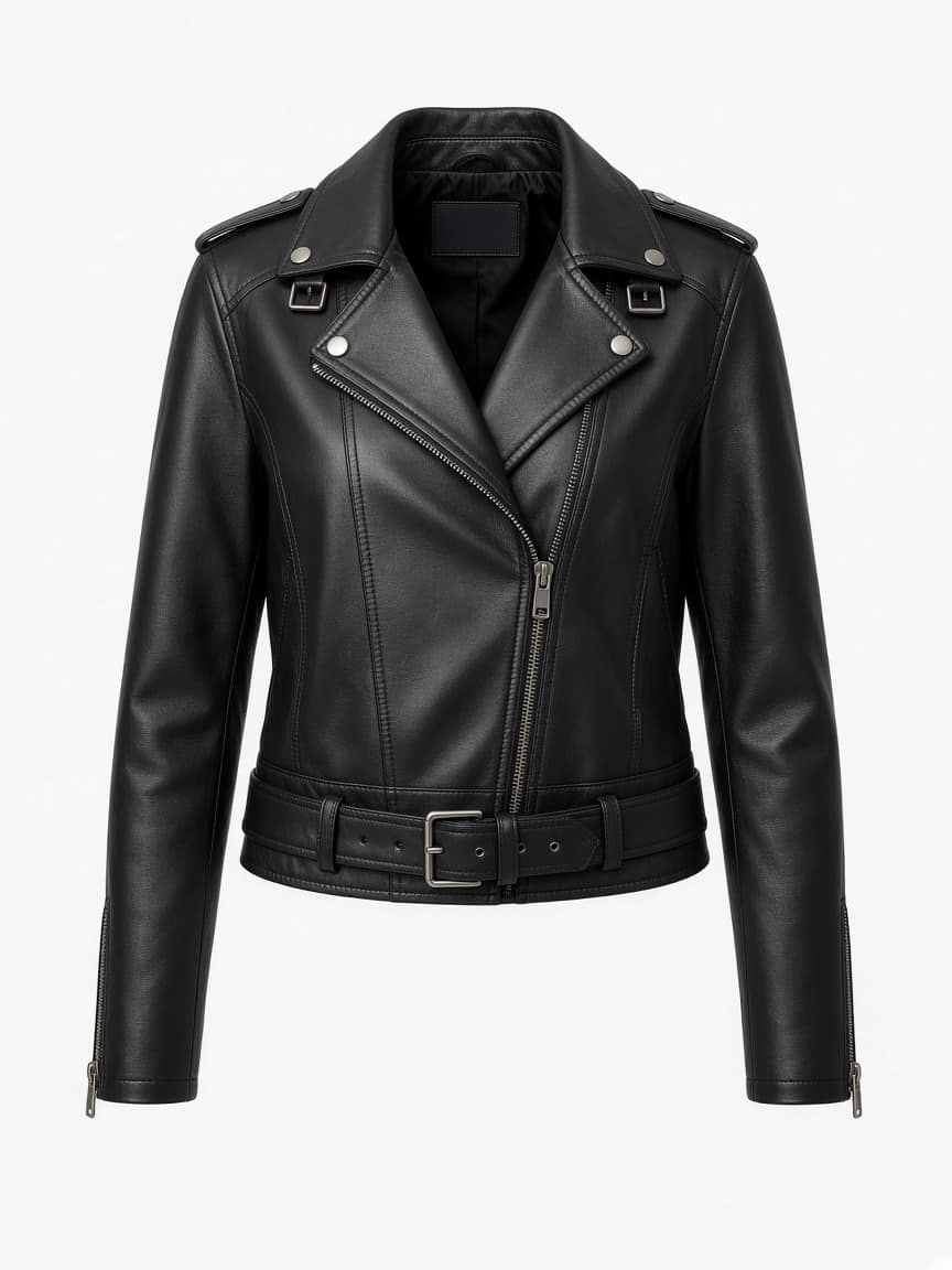 Faux Leather Biker Jacket
