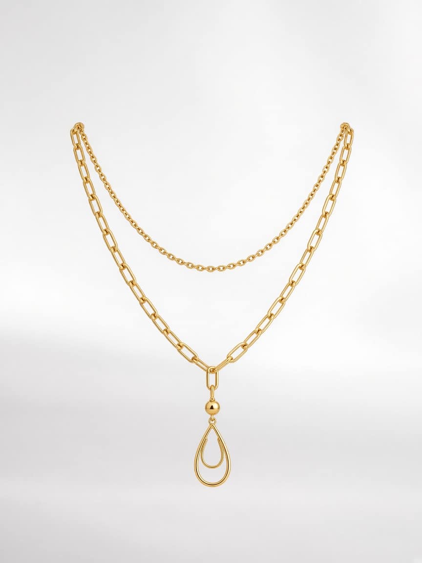 Gold Layered Chain Necklace