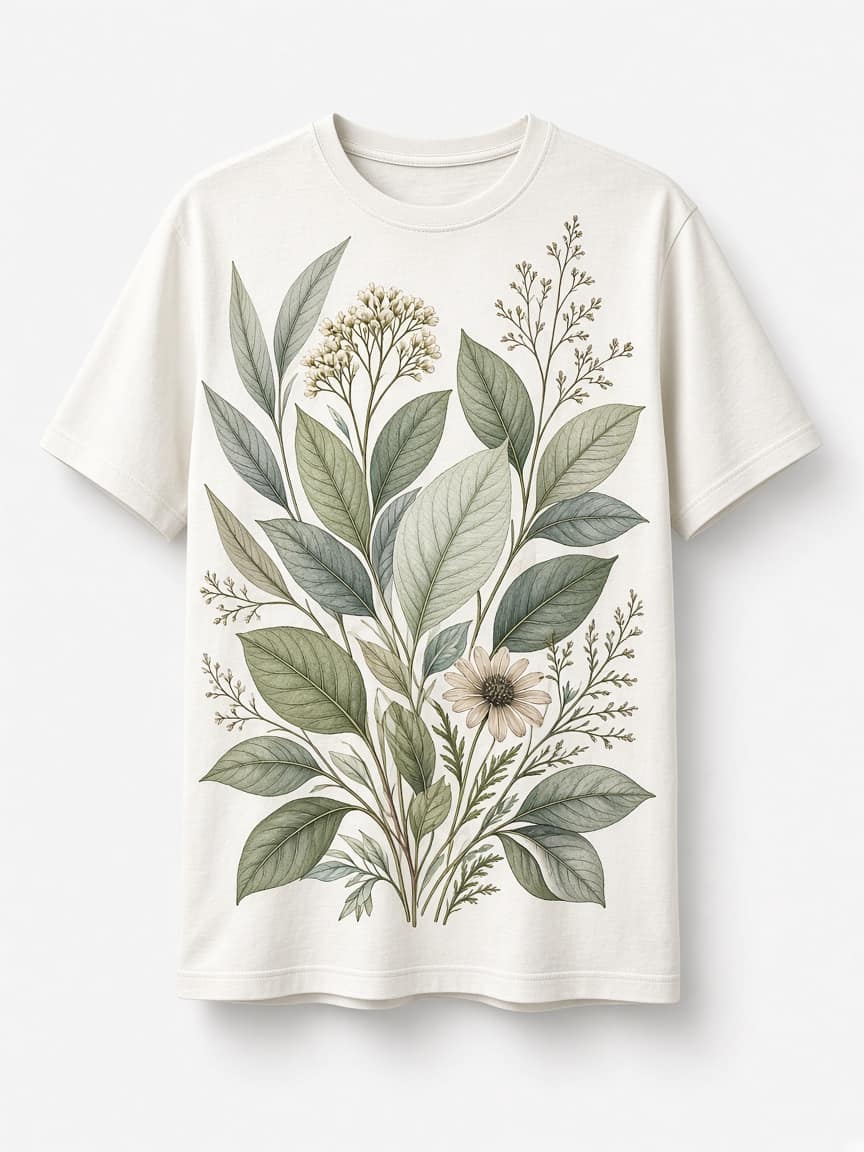 Botanical Print Graphic Tee