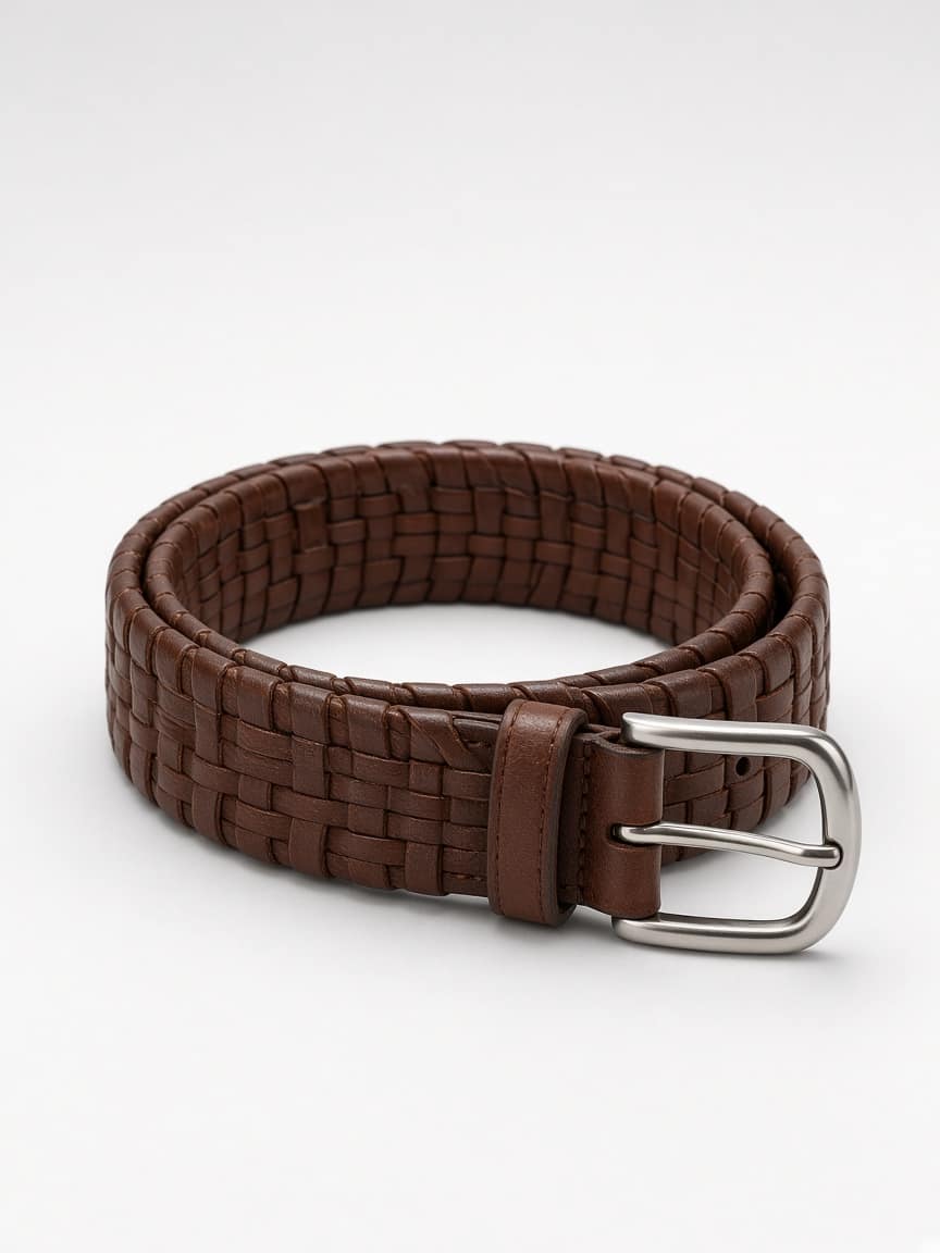 Woven Leather Belt