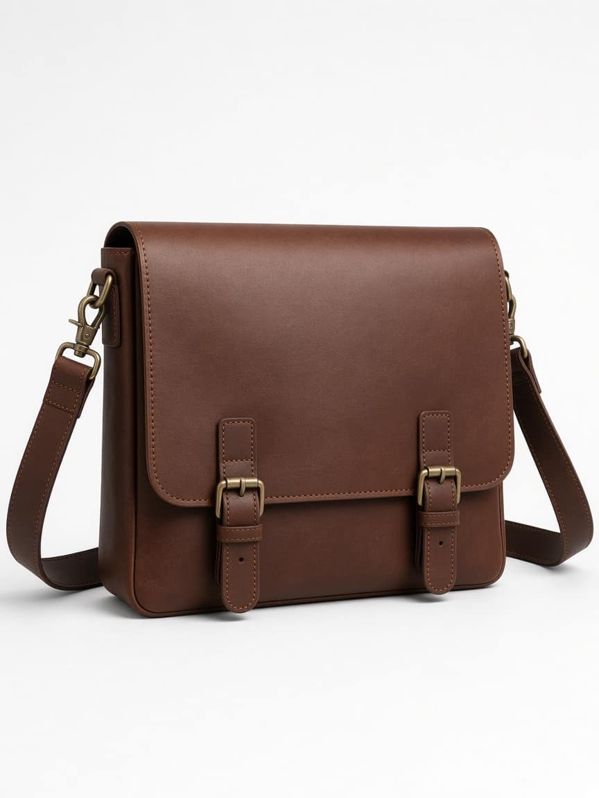 Leather Messenger Bag