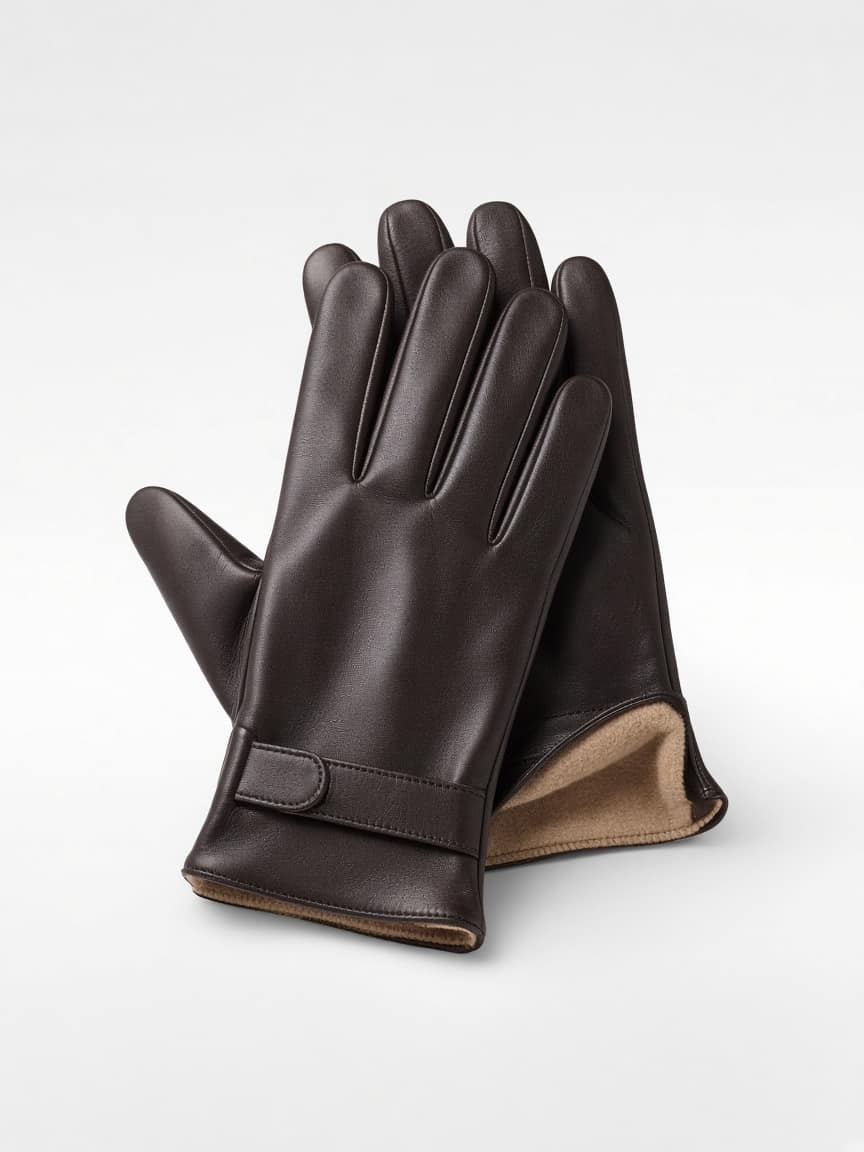 Cashmere-Lined Leather Gloves