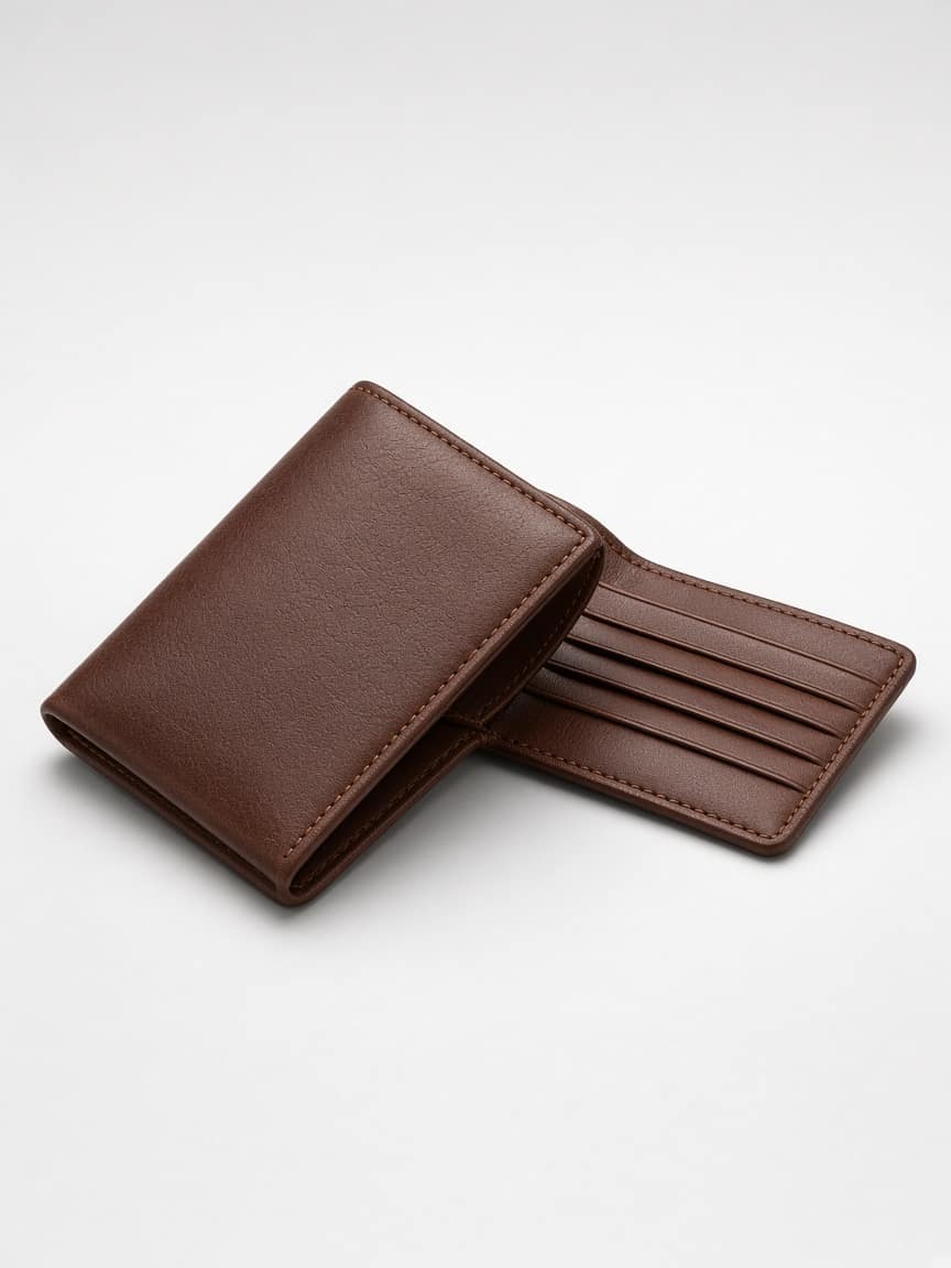 Slim Bifold Leather Wallet