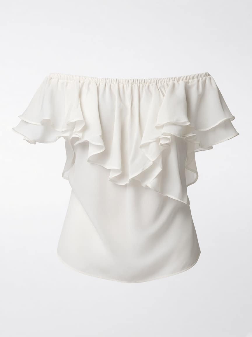 Off-Shoulder Ruffle Blouse