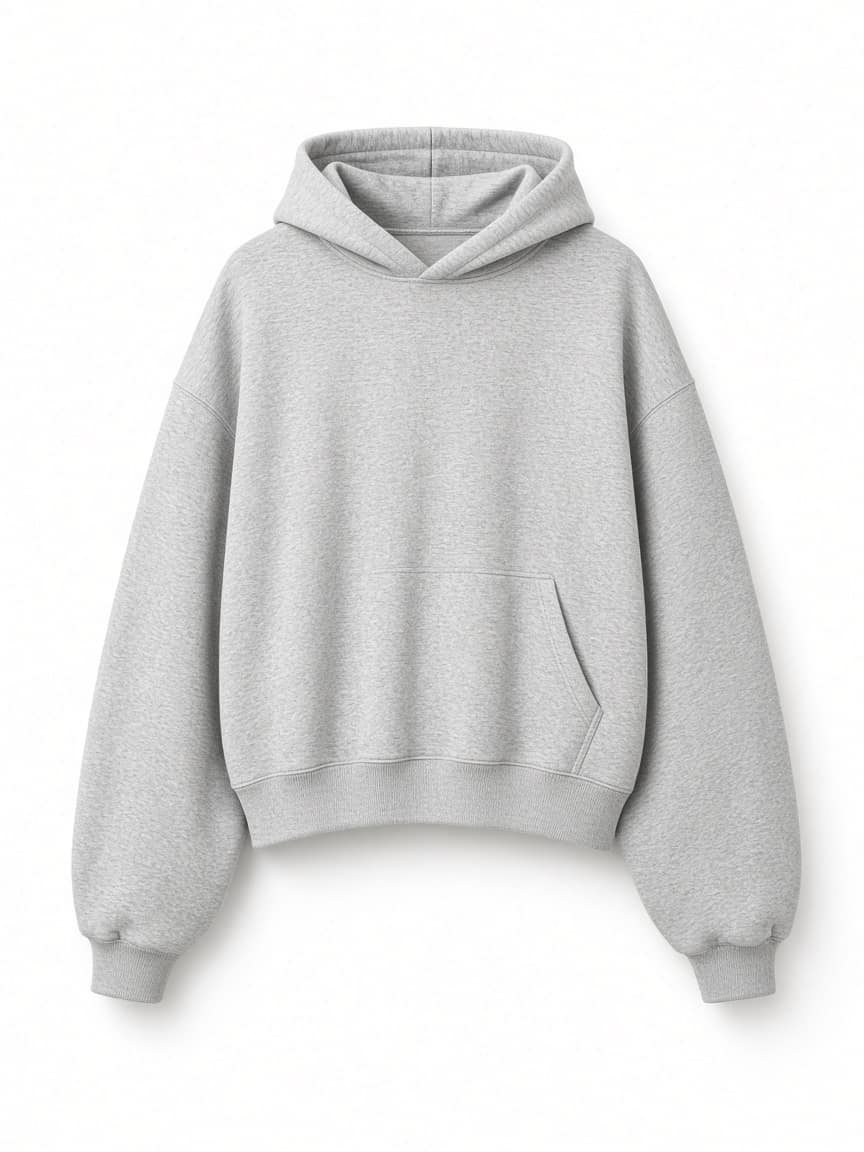 Cropped Oversized Hoodie