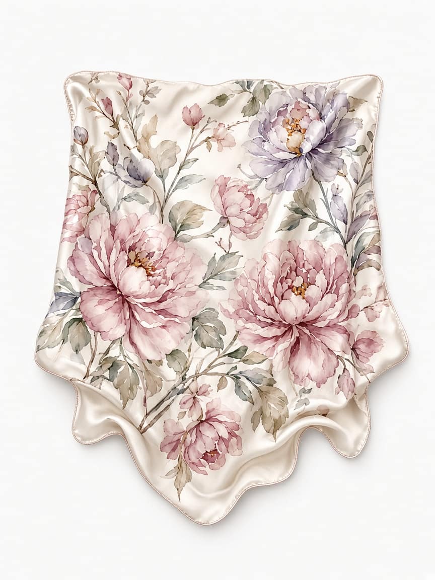 Floral Silk Scarf