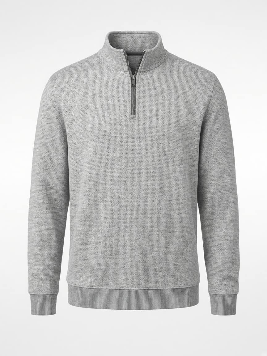 Textured Birdseye Pullover